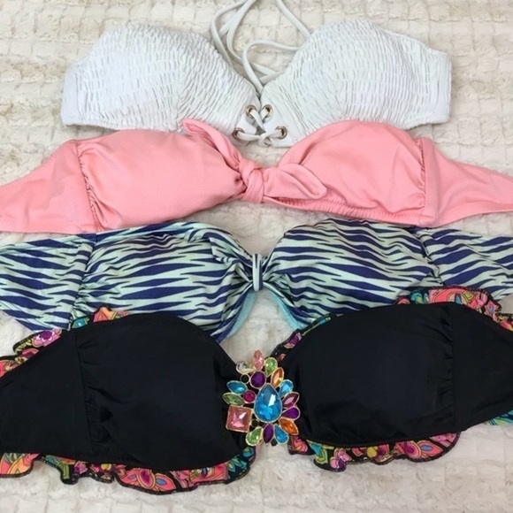 Victoria’s Secret Bikini Tops Bundle S - Picture 1 of 4